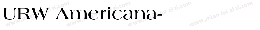 URW Americana字体转换
